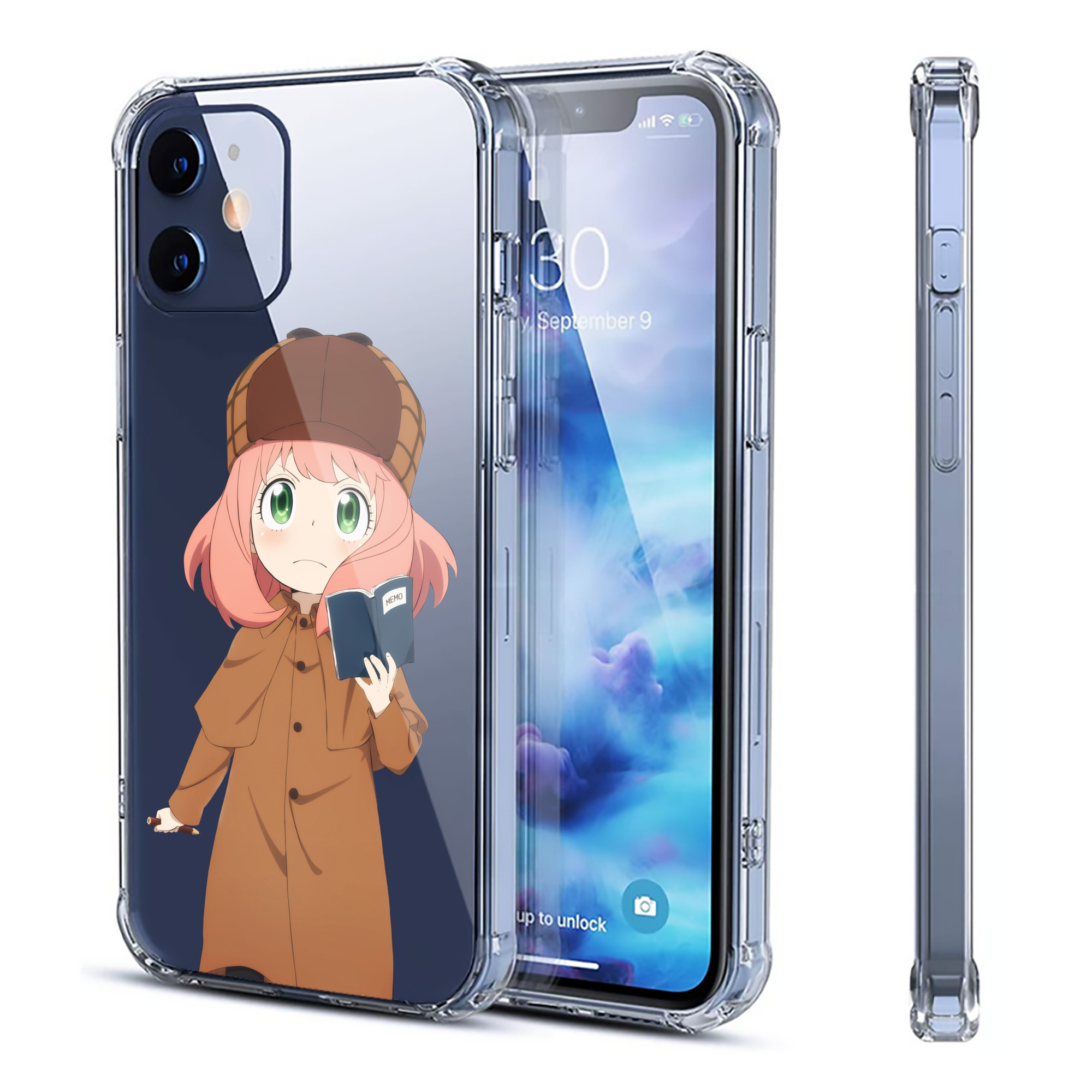 （画像用） SPY×FAMILY间谍家家酒 【iPhone 12シリーズ対応】透明スマホケース（クリアソフトケース）